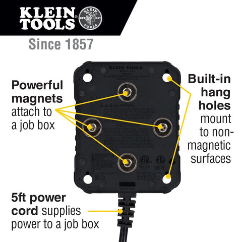 Klein 29601 PowerBox Magnetic Mounted Power Strip - Ace Tool Group - Klein