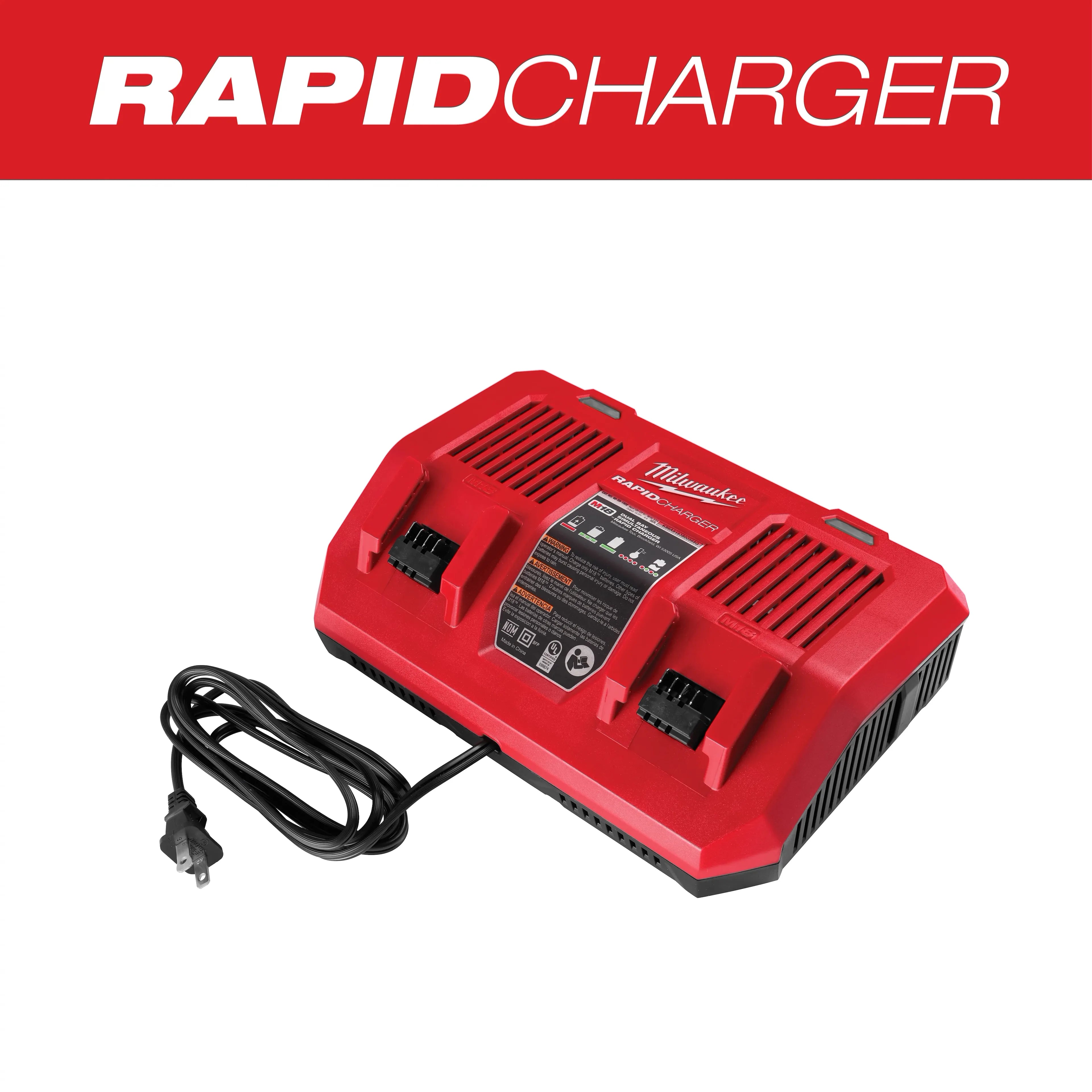 Milwaukee 48-59-1802 M18 Dual Bay Rapid Charger - Ace Tool Group - Milwaukee