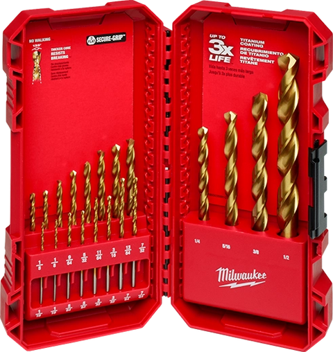 Milwaukee 48-89-1105 THUNDERBOLT Titanium Drill Bit Set - 20PC - Ace Tool Group - Milwaukee