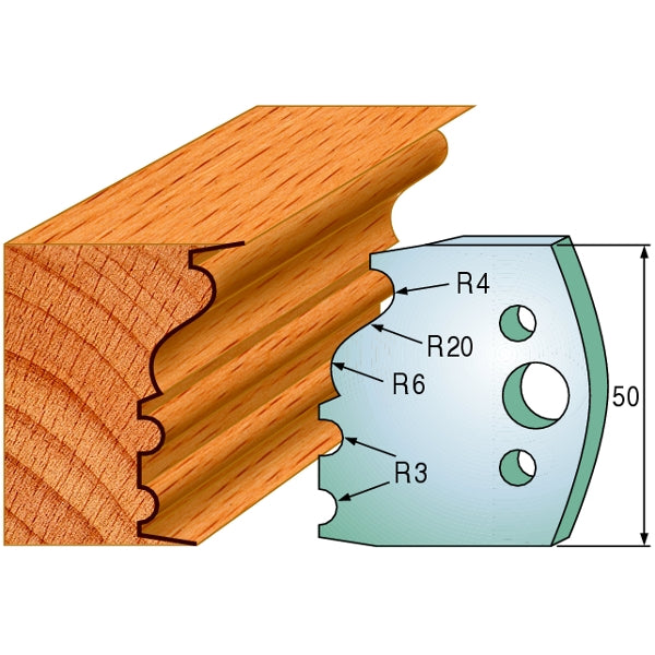 CMT 690.513 Pair of Profiled Knives for Shaper Cutters - Ace Tool Group - CMT