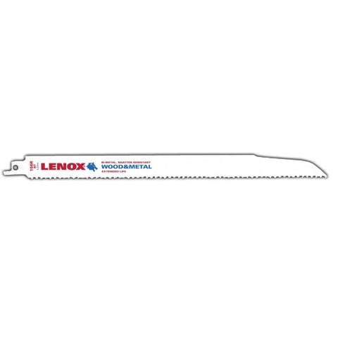 Lenox Wood Cutting Reciprocating Saw Blade With Power Blast Technology Bi-Metal 12-Inch 6 Tpi 5/Pk - Ace Tool Group - Lenox
