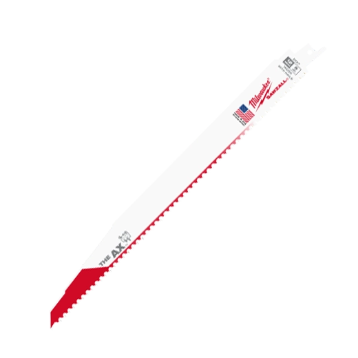 Milwaukee 48-00-8027 Super Sawzall Ax Blades 12 Inch - Ace Tool Group - Milwaukee