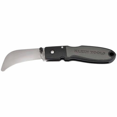 Klein Tools 44005R Lightweight Lockback Knife 2-5/8'' (67 mm) Sheepfoot Blade - Rounded Tip - Ace Tool Group - Klein