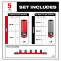 Milwaukee 49-66-7831 SHOCKWAVE Impact Duty 1/2 Drive SAE & Metric 5PC Lug Nut Wheel Socket Set - Ace Tool Group - Milwaukee
