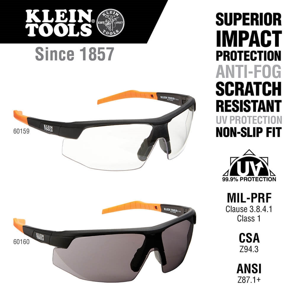 Klein 60159 Professional Safety Glasses Gray Lens - Ace Tool Group - Klein