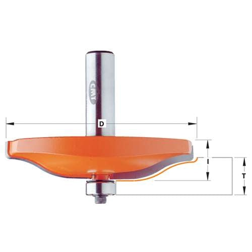 CMT 890.505.11 Horizontal Raised Panel Bit, 1/2-Shank, 3-1/2-Inch Diameter, Carbide-Tipped - Ace Tool Group - CMT