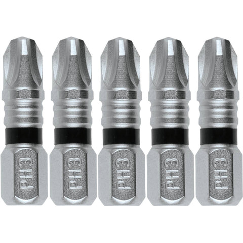 Makita E-00561 Number 3 Phillips 1 in. Insert Bit 5pk - Ace Tool Group - Makita
