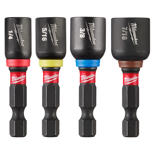 Milwaukee 49-66-4562 SHOCKWAVE Impact Duty 1-7/8" Magnetic Nut Driver Set 4PC - Ace Tool Group - Milwaukee