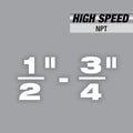 Milwaukee 48-36-1203 1/2" - 3/4" Universal Pipe Threading Dies High Speed NPT - Ace Tool Group - Milwaukee