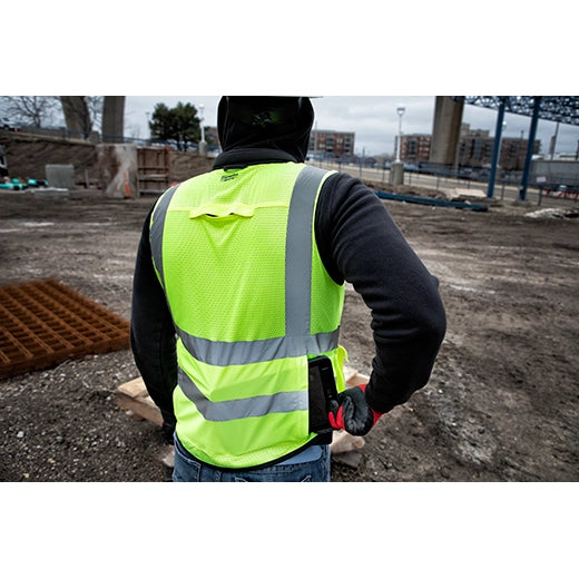 Milwaukee 48-73-5081 High Visibility Yellow Performance Safety Vest - S/M (CSA) 12 Pack - Ace Tool Group - Milwaukee