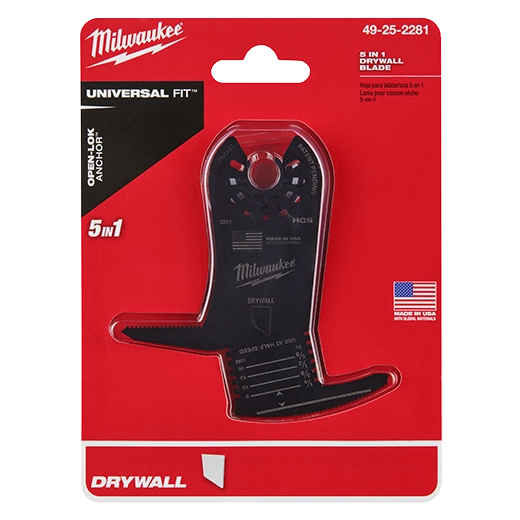 Milwaukee 49-25-2281 OPEN-LOK 5 in 1 Drywall Blade - Ace Tool Group - Milwaukee
