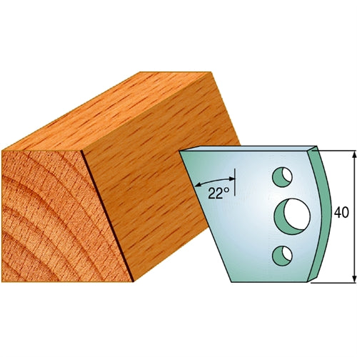 CMT 690.001 Pair of Profiled Knives for Shaper Cutters - Ace Tool Group - CMT