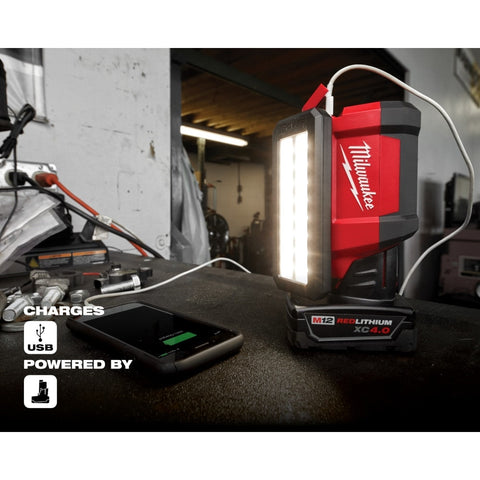 Milwaukee 2367-20 M12 ROVER Service & Repair Flood Light w/ USB Charging - Ace Tool Group - Milwaukee