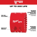 Milwaukee 49-56-5656  2-3/8" Diamond Max Hole Saw - Ace Tool Group - Milwaukee
