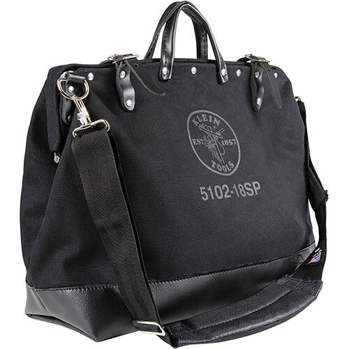 Klein 510216SPBLK Deluxe Black Canvas Bag 16 in. - Ace Tool Group - Klein