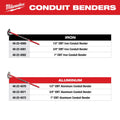 Milwaukee 48-22-4072 EMT Conduit Bender Aluminum - Ace Tool Group - Milwaukee