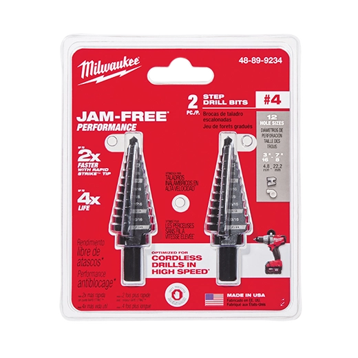 Milwaukee 48-89-9234 SET, STEP BIT #4 2PACK - Ace Tool Group - Milwaukee