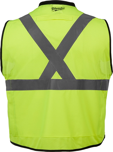 Milwaukee 48-73-5081 High Visibility Yellow Performance Safety Vest - S/M (CSA) 12 Pack