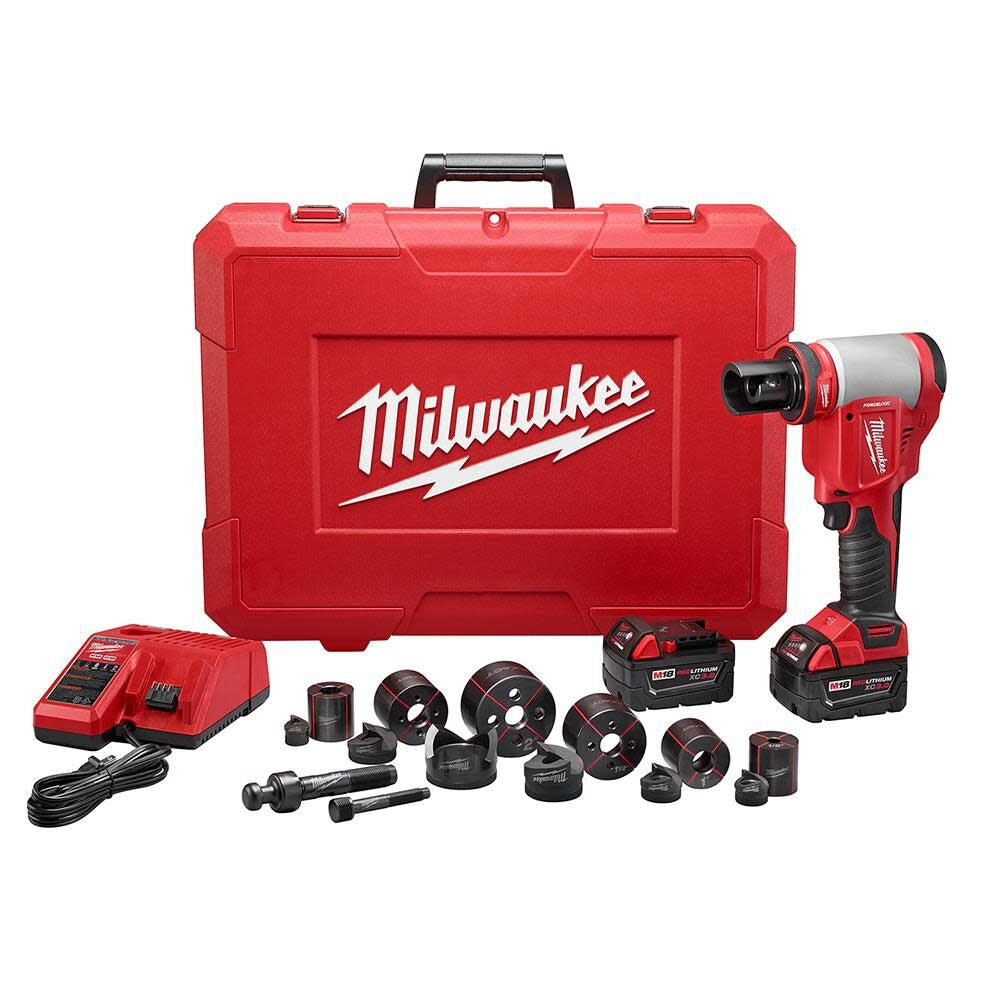 Milwaukee 2677-21 M18 FORCE LOGIC 6T KNOCKOUT TOOL 1/2" - 2" KIT - Ace Tool Group - Milwaukee