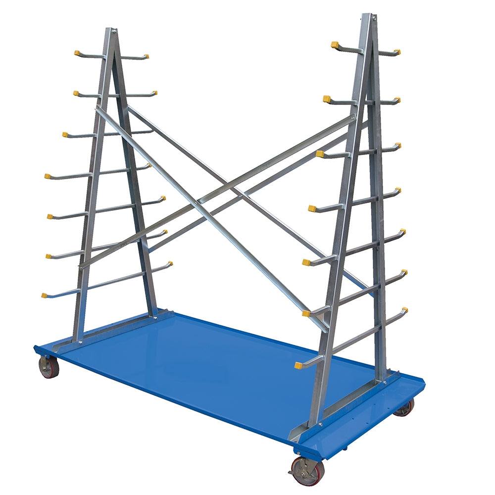 Vestil A-Frame Cart With Storage Rack 36w X 72l - Ace Tool Group - Vestil