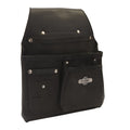 Buckaroo NBF3B Leather 3 Pocket Low Drop Bag - Black - Ace Tool Group - Buckaroo
