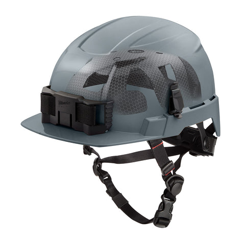 Milwaukee 48-73-1381 BOLT Gray Front Brim Safety Helmet with IMPACT ARMOR Liner (USA) - Type 2, Class E - Ace Tool Group - Milwaukee