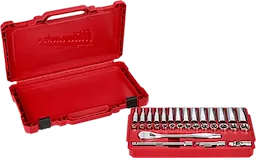 Milwaukee 48-22-9508 3/8 in. Drive Metric Ratchet and Socket Mechanics Tool Set (32-Piece) - Ace Tool Group - Milwaukee