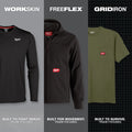 Milwaukee 415G-3X WORKSKIN LIGHT LS SHIRT - GRAY 3X - Ace Tool Group - Milwaukee