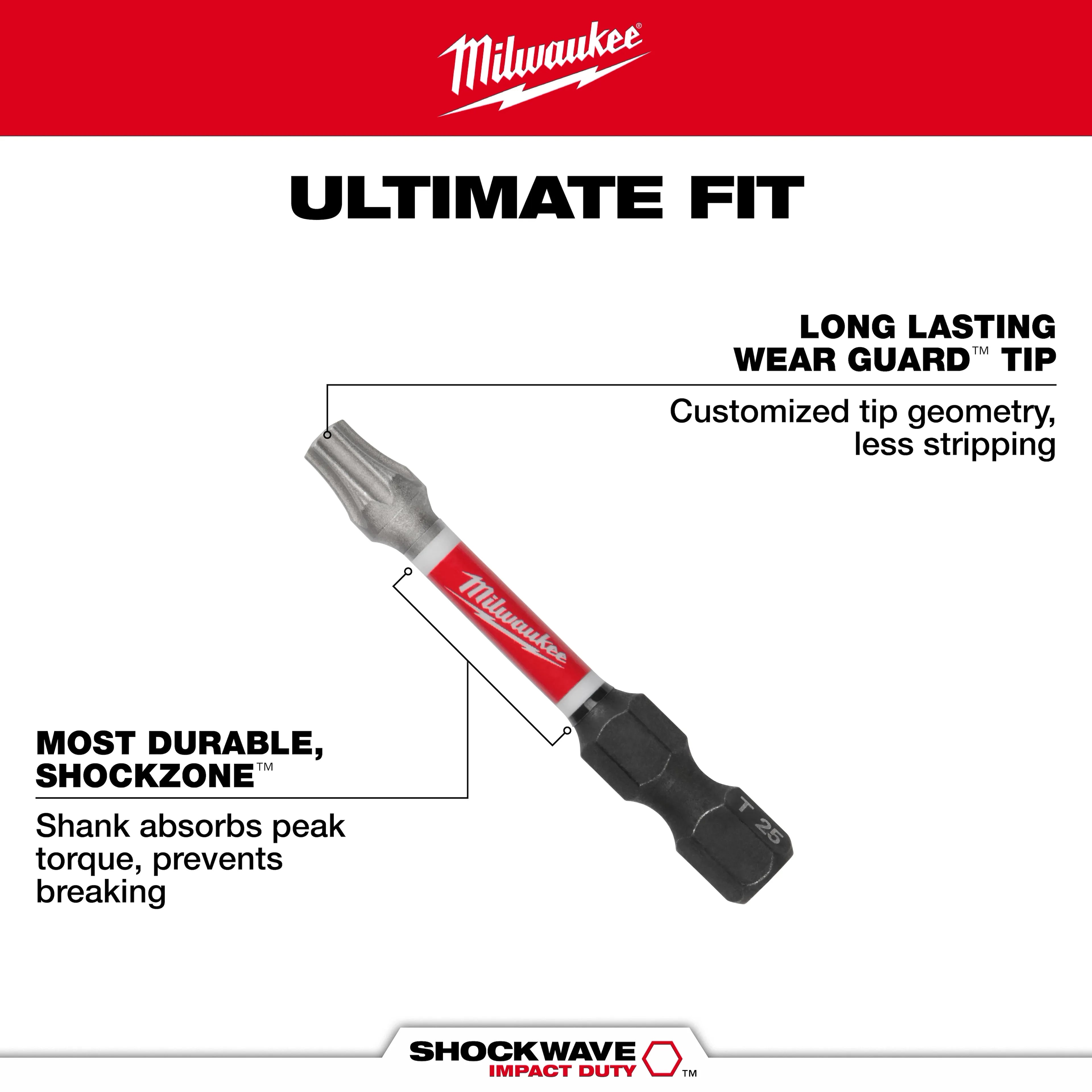 Milwaukee 48-32-5011 15PK INSERT BIT T20 TICTAC - Ace Tool Group - Milwaukee