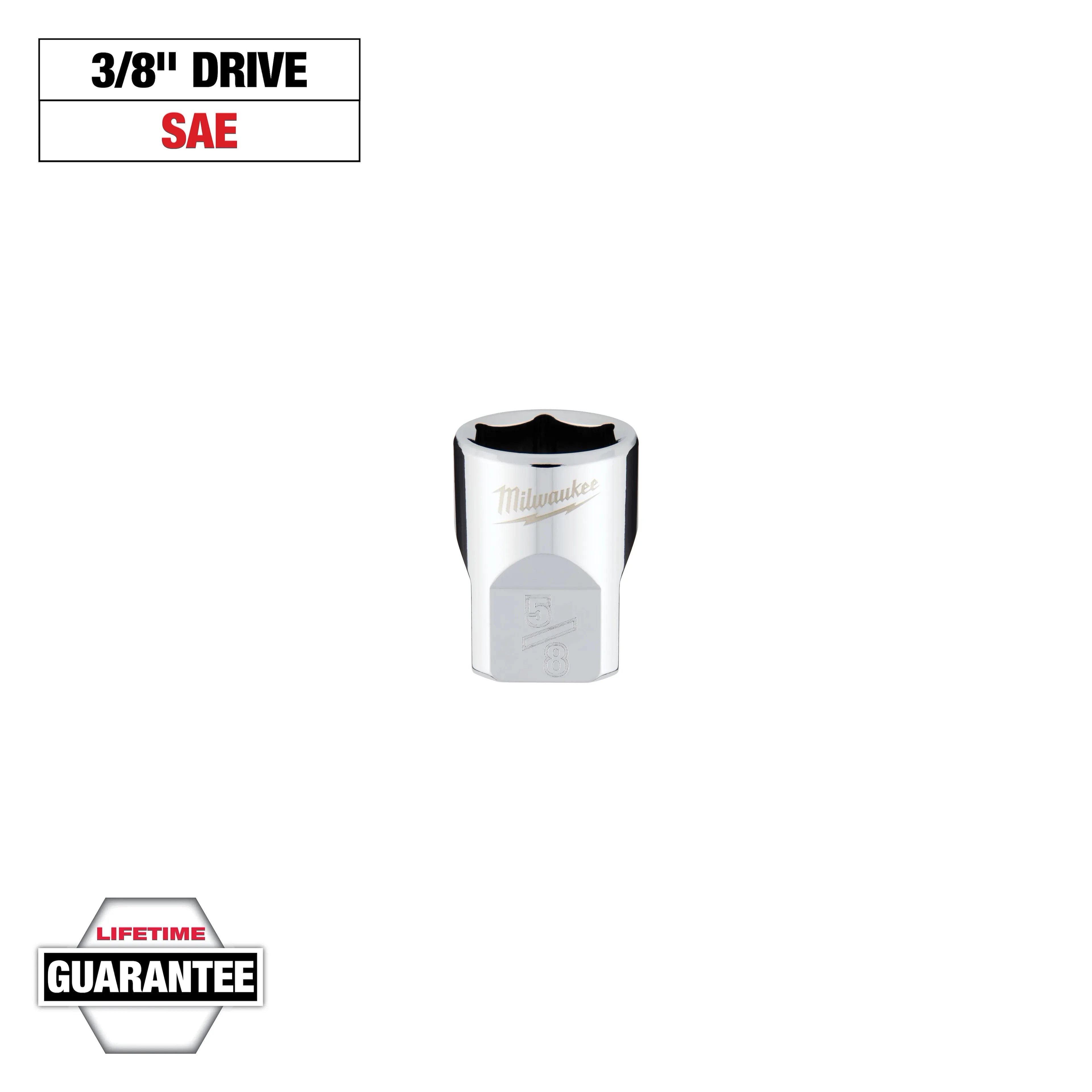 Milwaukee 45-34-9066 3/8 in. Drive 5/8 in. SAE 6-Point Socket - Ace Tool Group - Milwaukee