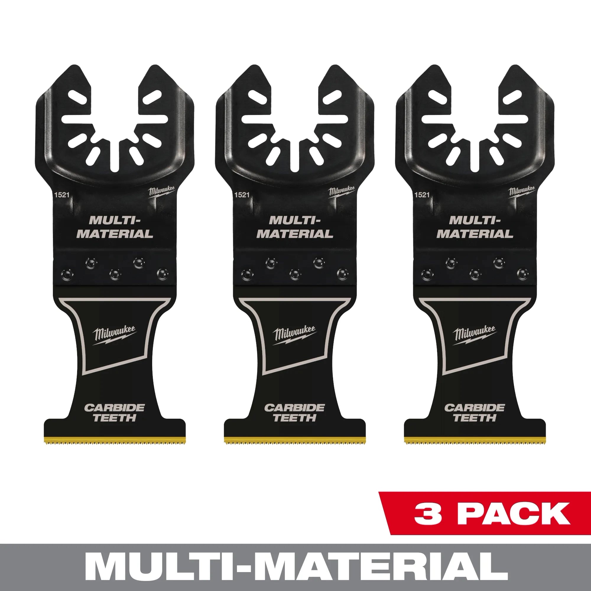 Milwaukee 49-25-1523 Milwaukee OPEN-LOK 1-3/8" TITANIUM ENHANCED CARBIDE TEETH MULTI-MATERIAL BLADE 3PK - Ace Tool Group - Milwaukee
