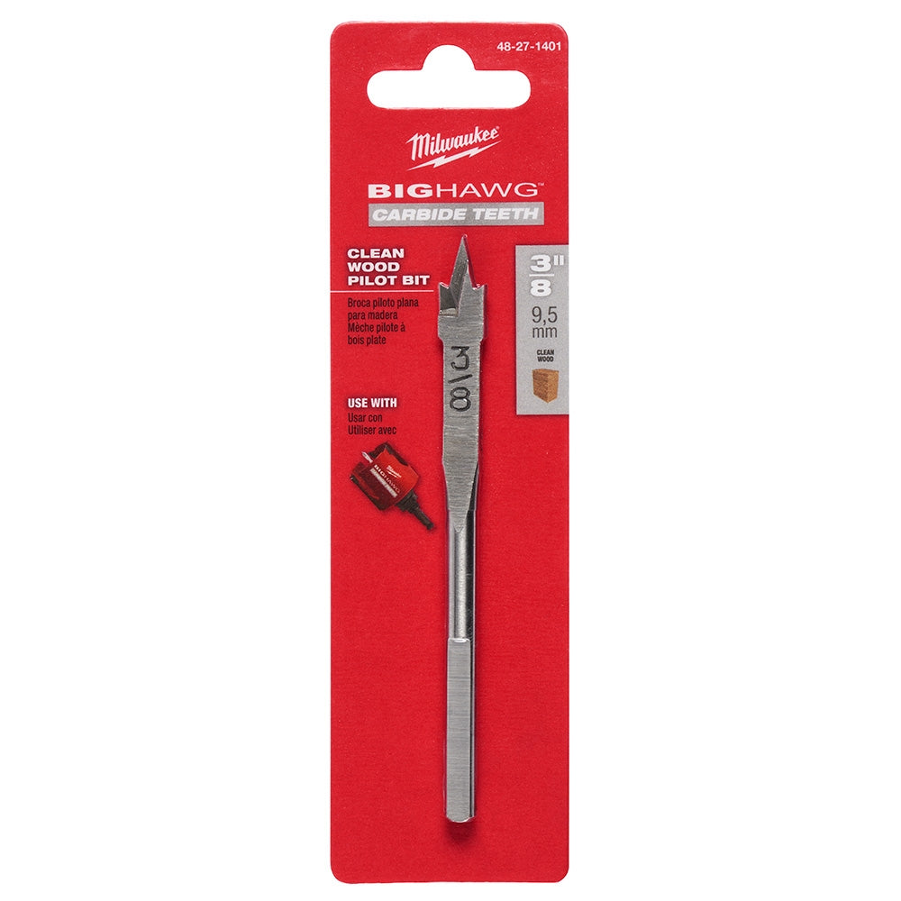 Milwaukee BIG HAWGwith Carbide Teeth Clean Wood Pilot Bit - Ace Tool Group - Milwaukee