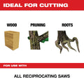 Milwaukee 48-00-5231 6" 3 TPI The AX with Carbide Teeth for Pruning & Clean Wood SAWZALL Blade 1PK 5 Pack - Ace Tool Group - Milwaukee