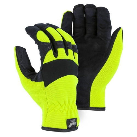 Majestic 2136HY Armor Skin Mechanics Gloves Hi-Viz - Ace Tool Group - Majestic