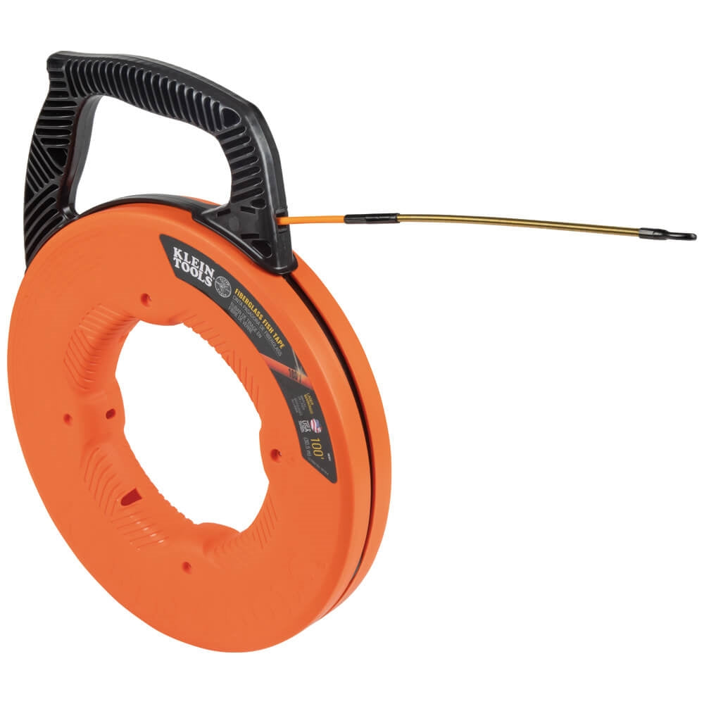 Klein 56351 100 ft. Fiberglass Fish Tape w/ Leader - Ace Tool Group - Klein