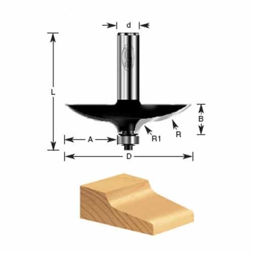 Timberline 450-76 Table Edge Bit - Ace Tool Group - Timberline