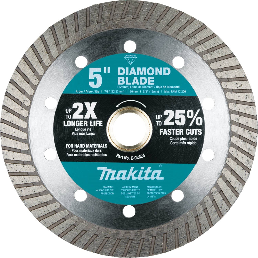 Makita E-02624 5 in. Diamond Blade Hard Material - Ace Tool Group - Makita