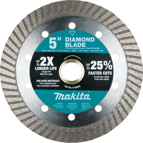 Makita E-02624 5 in. Diamond Blade Hard Material - Ace Tool Group - Makita