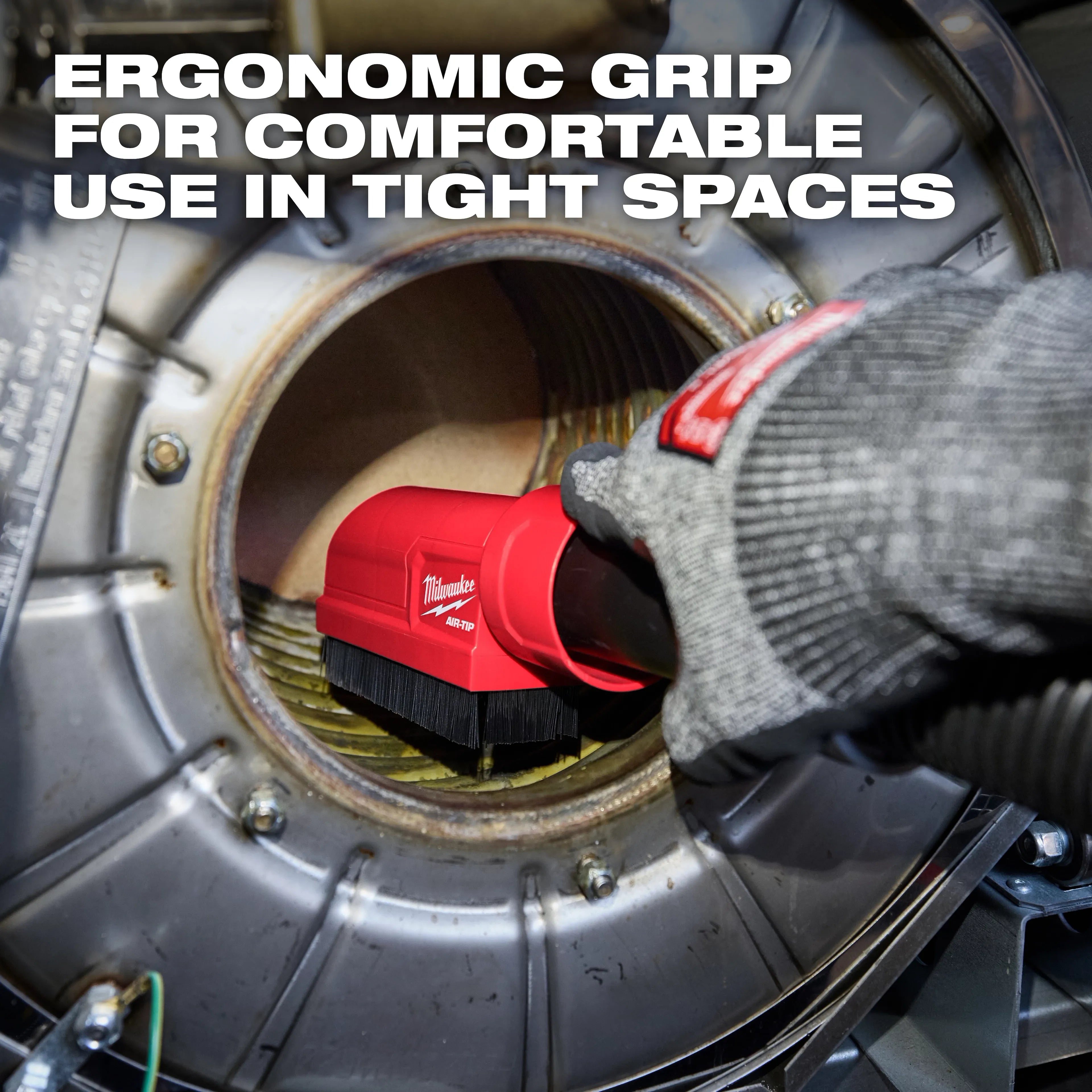 Milwaukee 49-90-2046 AIR-TIP™ Boiler Coil Cleaning Brush Tool - Ace Tool Group - Ace Tool Group