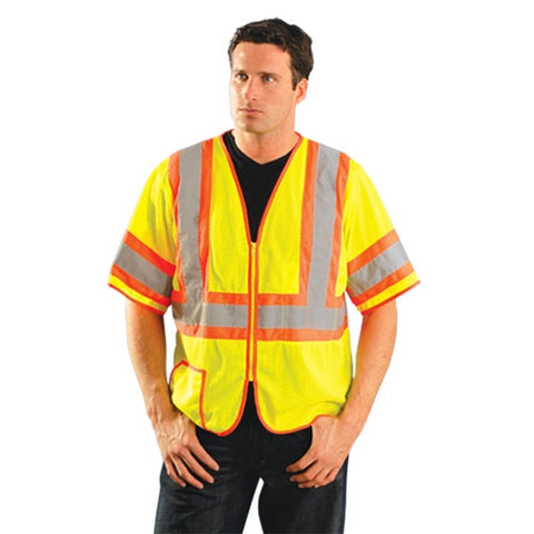 Occunomix LUX-HSCLC3Z Classic Mesh Two-Tone Class 3 Safety Vest - Ace Tool Group - Occunomix