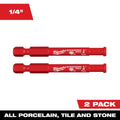 Milwaukee 49-56-0501 DIAMOND MAX 1/4" Diamond Grit Hole Saw 2 PK - Ace Tool Group - Milwaukee