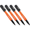 Klein 861014 Skribes Fine Tip Permanent Markers, Black, 4-Pack - Ace Tool Group - Klein