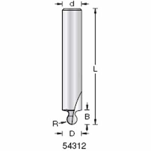 Amana Tool 54312 Tambour Bit # 2 - Ace Tool Group - Amana Tool