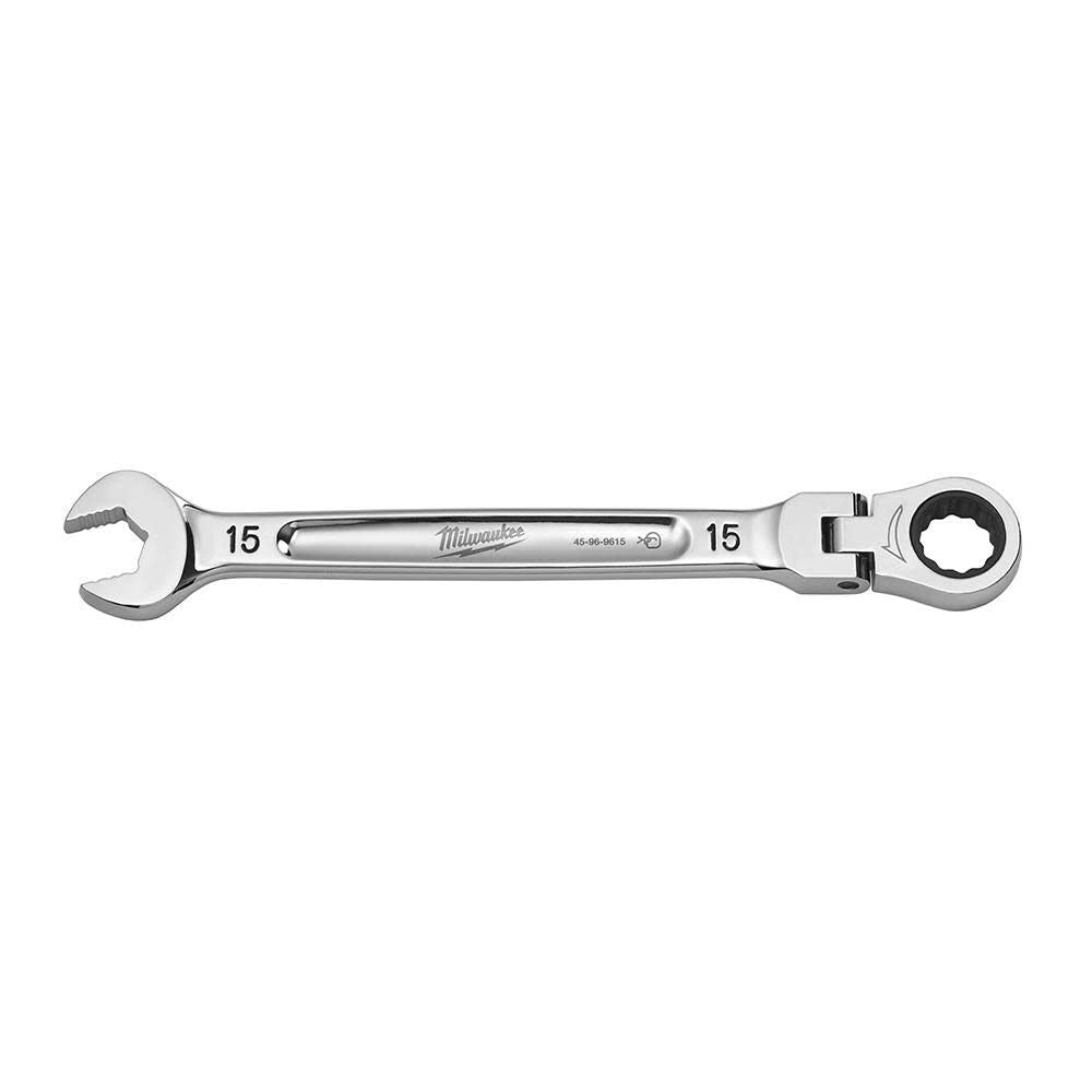Milwaukee 45-96-9615 15mm Flex Head Combination Wrench - Ace Tool Group - Milwaukee