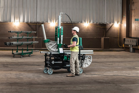 Greenlee 881GXDE980MBTS - Hydraulic Bender for 2-1/2", 3", and 4" with Hydraulic Pump and Mobile Bending Table - Ace Tool Group - Greenlee