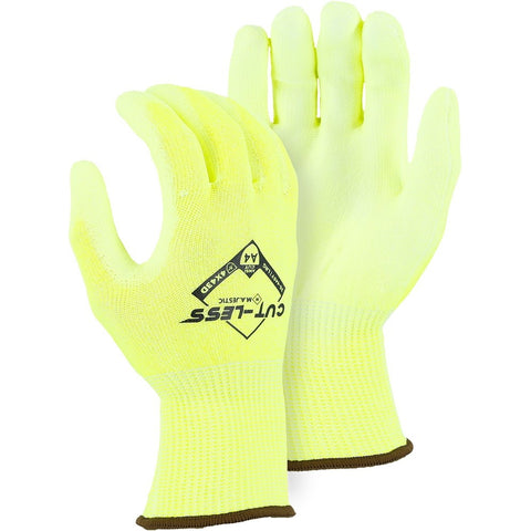 Majestic 35-445Y Hi-Vis Cut-Less Knit Glove, Dozen - Ace Tool Group - Majestic