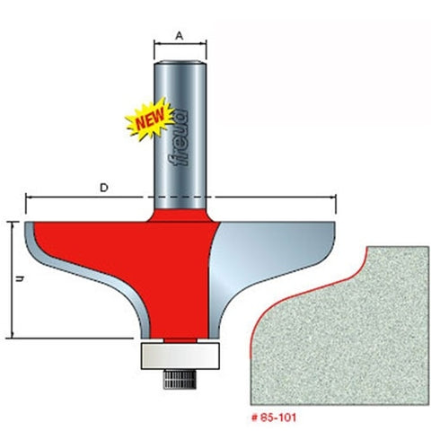 Freud Tools 85-101 3-Inch Dia. Solid Surface Edge Profile - Ace Tool Group - Freud