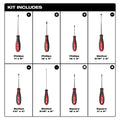 Milwaukee 48-22-2718 8pc Screwdriver Kit w/ Square - Ace Tool Group - Milwaukee