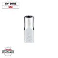 Milwaukee 45-34-9003 1/4 in. Drive 1/4 in. SAE 6-Point Socket - Ace Tool Group - Milwaukee