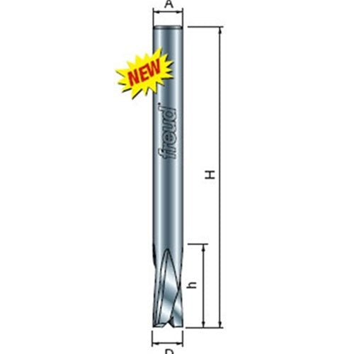 Freud Tools 3/8" (Dia.) O-Flute Up Spiral Bit With 3/8" Shank - Ace Tool Group - Freud